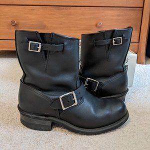 Frye Engineer 8R Black Boots. Size 8.